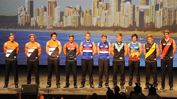 The top selections at the AFL draft.