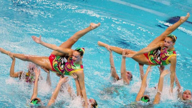 Hot ticket &#8230; synchronised swimming.