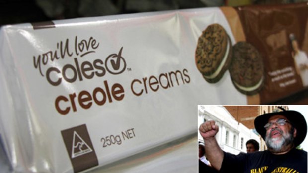 The name of Coles' Creole Creams has come under fire from University of Queensland academic Sam Watson (inset).