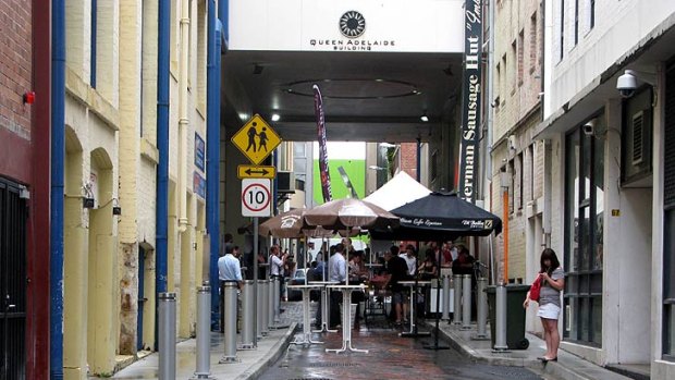 Burnett Lane in Brisbane's CBD.