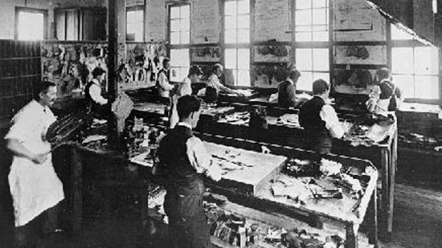 A sole survivor: the boot factory circa 1911.