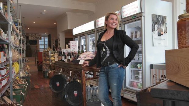 Pantry pleasures ... Bacchus owner Kristin Lynch, a former chef, tastes all her wares, including olive oils and cooking sauces.