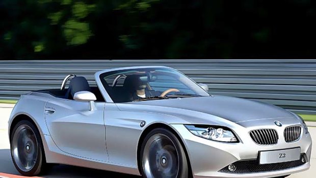 BMW looks set to produce a baby version of the Z4 roadster. Illustration: Automedia