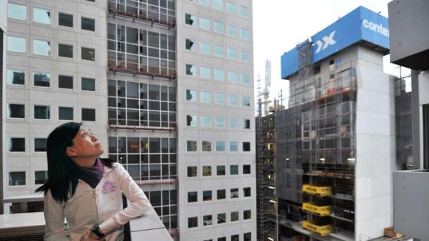 City resident Michelle Ong is worried about losing the view from her balcony.