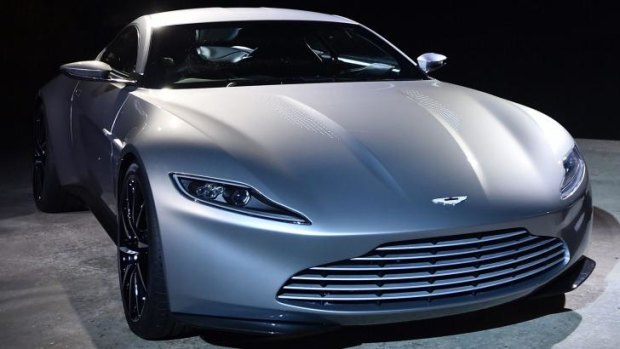 The new Bond car, an Aston Martin DB10.