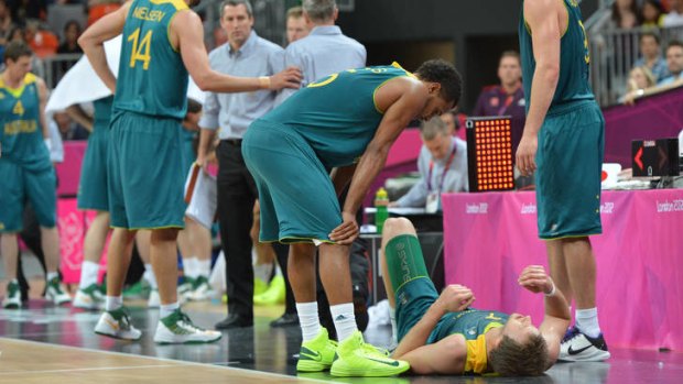 Bust ... the Boomers went down 71-75  against Brazil in their opening match, increasing the likelihood of a quarter-final against the USA.