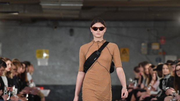 Bumbags were a key trend at the Garage Runways at Melbourne Fashion Week.