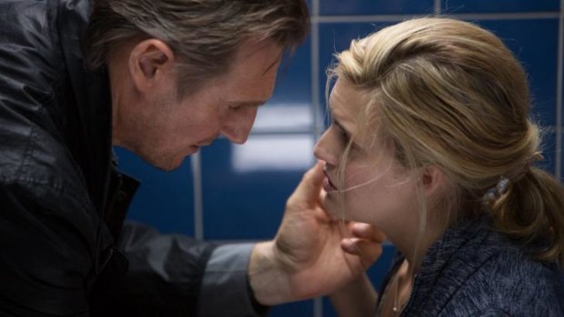 Liam Neeson, left, and Maggid Grace in <i>Taken 3</i>.