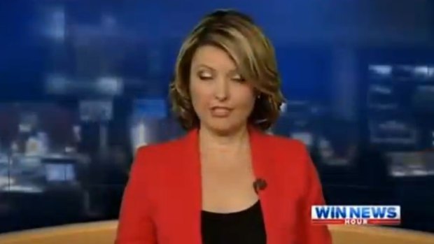 WIN News Canberra presenter Kerryn Johnston warned viewers she was going to sound "like a drunk" during a late night bulletin this week.