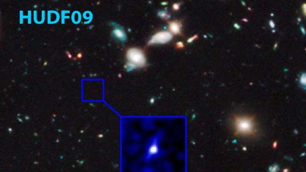 Astronomers using the Hubble Space Telescope have disovered the most distant galaxy seen. It existed 480 million years after the Big Bang.