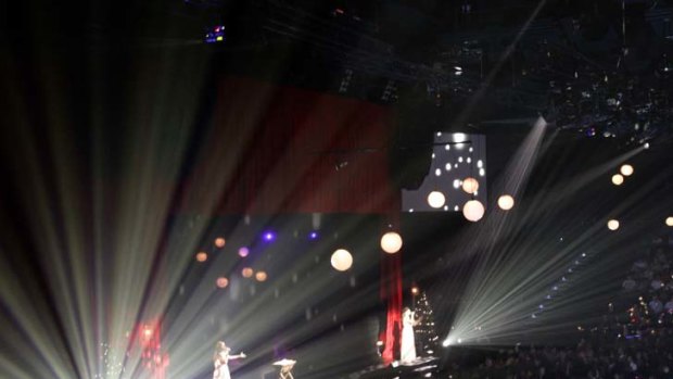 Spectacular &#8230; the Hillsong Christmas offering hits several cultural touchstones: Ebenezer Scrooge, Santa Claus and a koala.