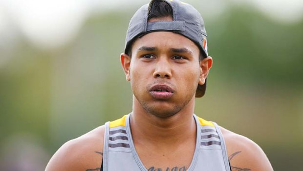 Patience: Dayle Garlett had to wait a little longer to get drafted by an AFL club.
