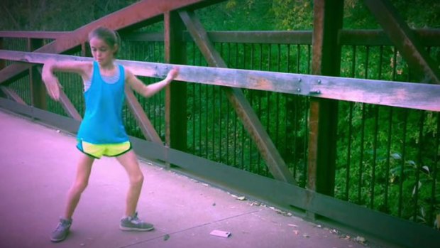 Going viral ... this 11-year-old has the moves.