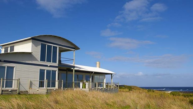Wild shore... Wytonia's contemporary roof design echoes the surrounding seascape.