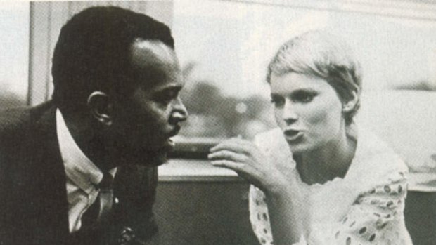 Mia Farrow with author and former butler George Jacobs.
