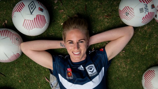 Natasha Dowie scooped Melbourne Victory's W-League awards.