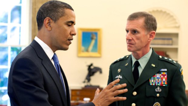 Strategic decisions ... President Barack Obama and General Stanley McChrystal.