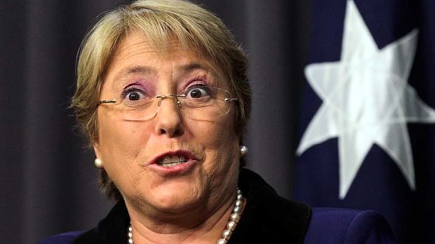 "Seeing women in powerful positions, it opens the sky for young girls" ... UN Women director Michelle Bachelet.