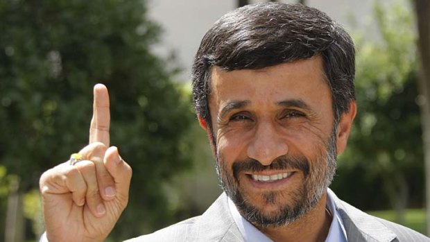 "Problem" ...Iran President Mahmoud Ahmadinejad.
