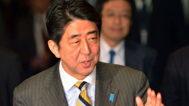 Security focus ... the Japanese Prime Minister Shinzo Abe.