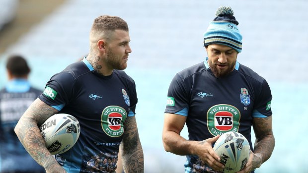 Poor choices: The NSWRL has no plans to introduce a booze ban after Blake Ferguson and Josh Dugan had a drinking session in the lead-up to Origin III.