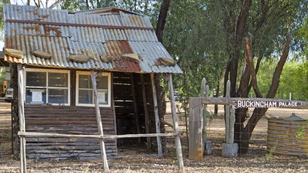 An old gem miner's shack.