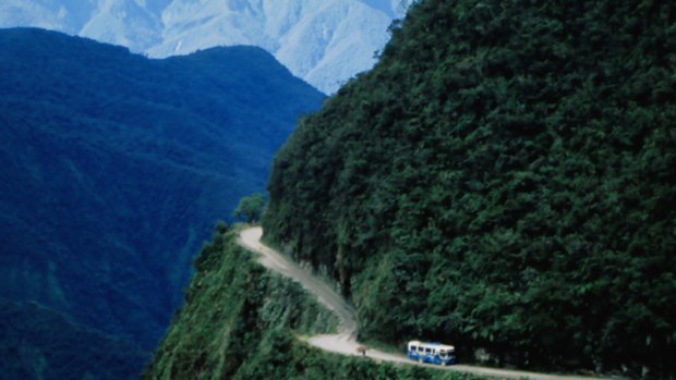The Unduavi-Yolosa Highway, known as the world's most dangerous road.