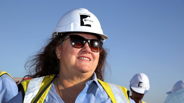 Gina Rinehart's Roy Hill mine could be exporting at a rate of 55 million tonnes a year within months. 