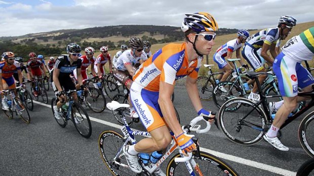 Mark Renshaw in action.