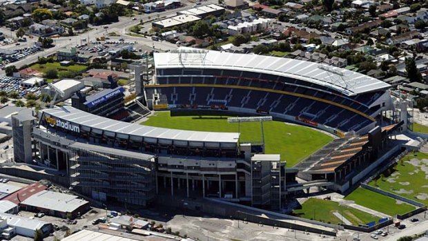 Too much damage . . . AMI Stadium in Christchurch will not host any games at the Rugby World Cup.