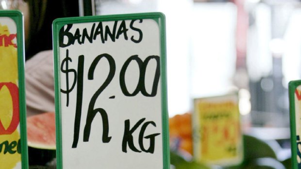 Climatic events, including the Queensland floods and cyclone Yasi, has sent the price of fruit and vegetables skyrocketing.