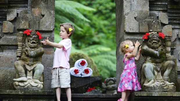 Go west: Many package holidays suitable for children are on offer in Bali.