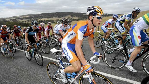 Lead-out man: Mark Renshaw competing in the 2012 Tour Down Under.