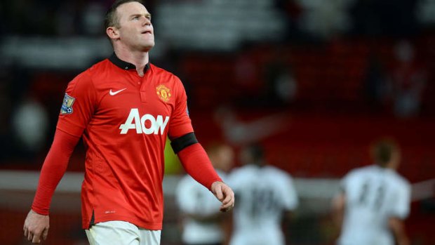 Playing well: Wayne Rooney.
