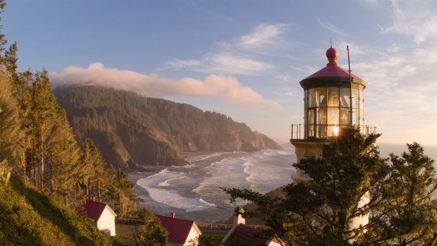 Heceta Head lighthouse.