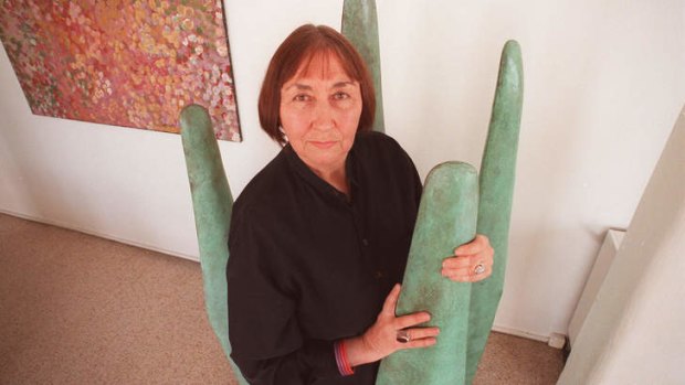 Primal inspiration: Marea Gazzard in her studio in 1997. She was a tireless promoter of crafts.