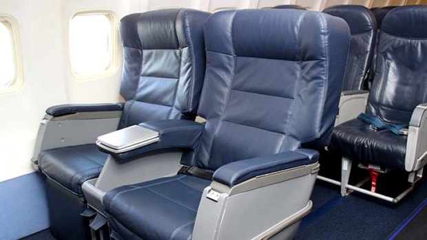 Allegiant Air's new "Giant Seats" on its  Boeing 757.