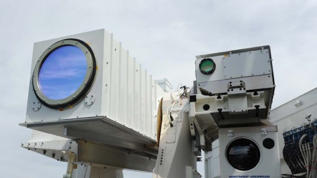 The laser used by the US Navy in its test.