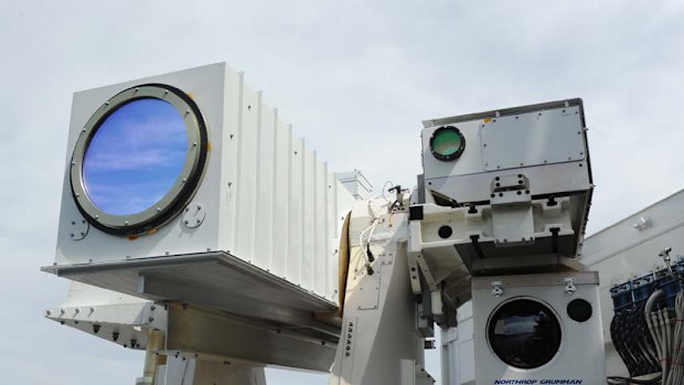 The laser used by the US Navy in its test.