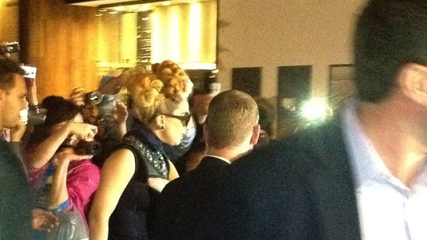 Lady Gaga in Perth.