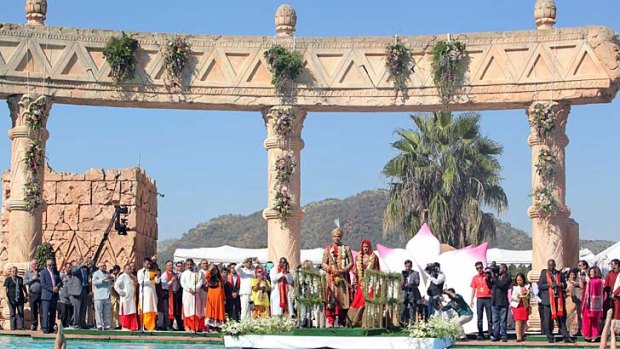 The controversial wedding ceremony in Sun City.
