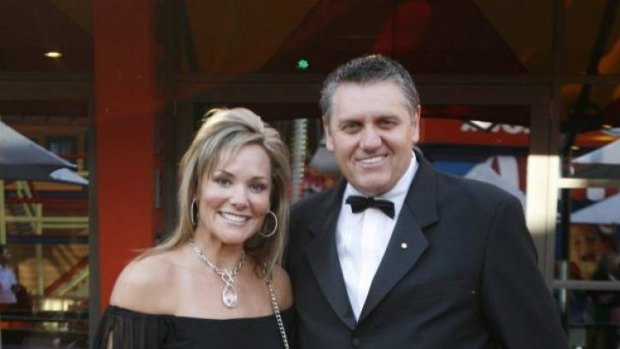 Ray Hadley with wife Suzanne.
