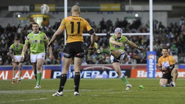 Raiders fans will be hoping for a different outcome than the 2010 semi-final against Wests Tigers at Canberra Stadium when Canberra takes on the Bulldogs this Friday night. Jarrod Croker missed a late penalty attempt which would have sent the semi-final into extra-time. Friday's clash is being touted as the Raiders' biggest match since that night.