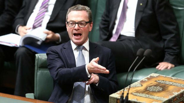 Taking the heat: Education minister Christopher Pyne is facing a strong voter backlash over university cuts.