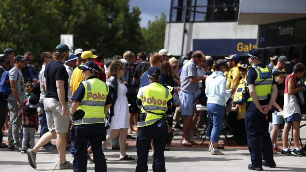 Officials say Boxing Day Test spectators can expect a strong police presence.