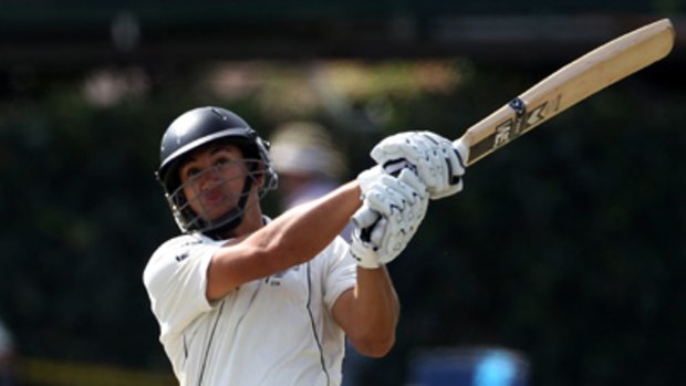 Ross Taylor clubbed an 81-ball century in Hamilton today.