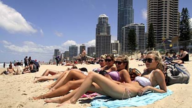 Sun and sand ... Queensland's Gold Coast.