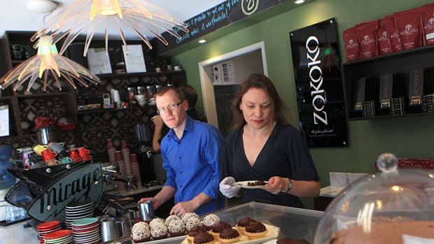 "Unquenched thirst for serious coffee" ... Dean and Michelle Morgan at Zokoko in Emu Heights. The coffee shop has made the list of the best 300 cafes in Sydney.