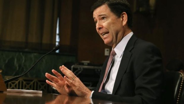 Searching high and low: FBI director James Comey.