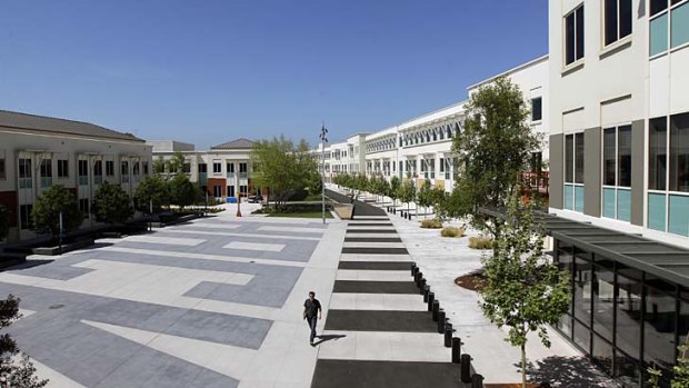 Secured: Facebook's campus in Menlo Park, California.